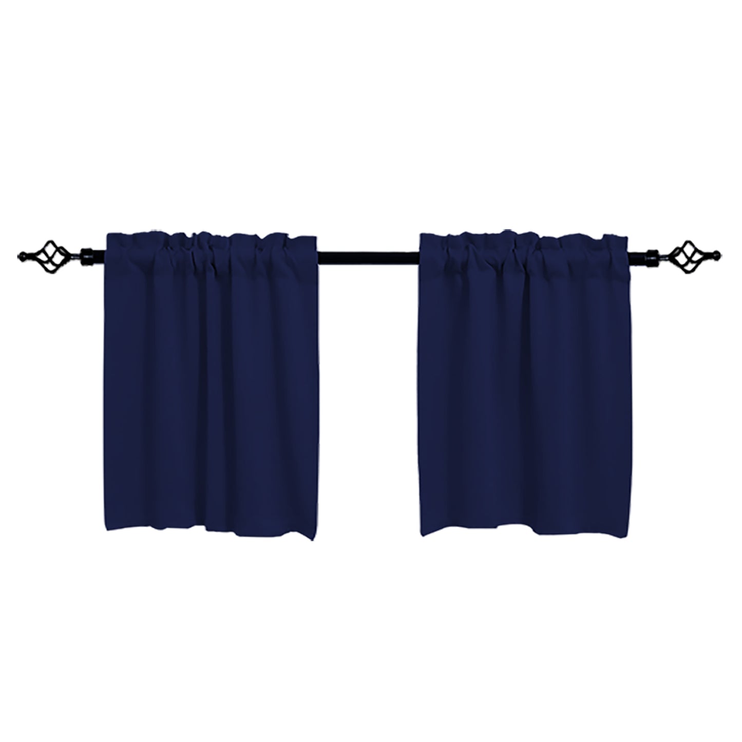 1 Panel Blackout Window Short Curtains