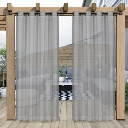 Wasserabweisende Outdoor Voile Gardine nach Maß · Larevia