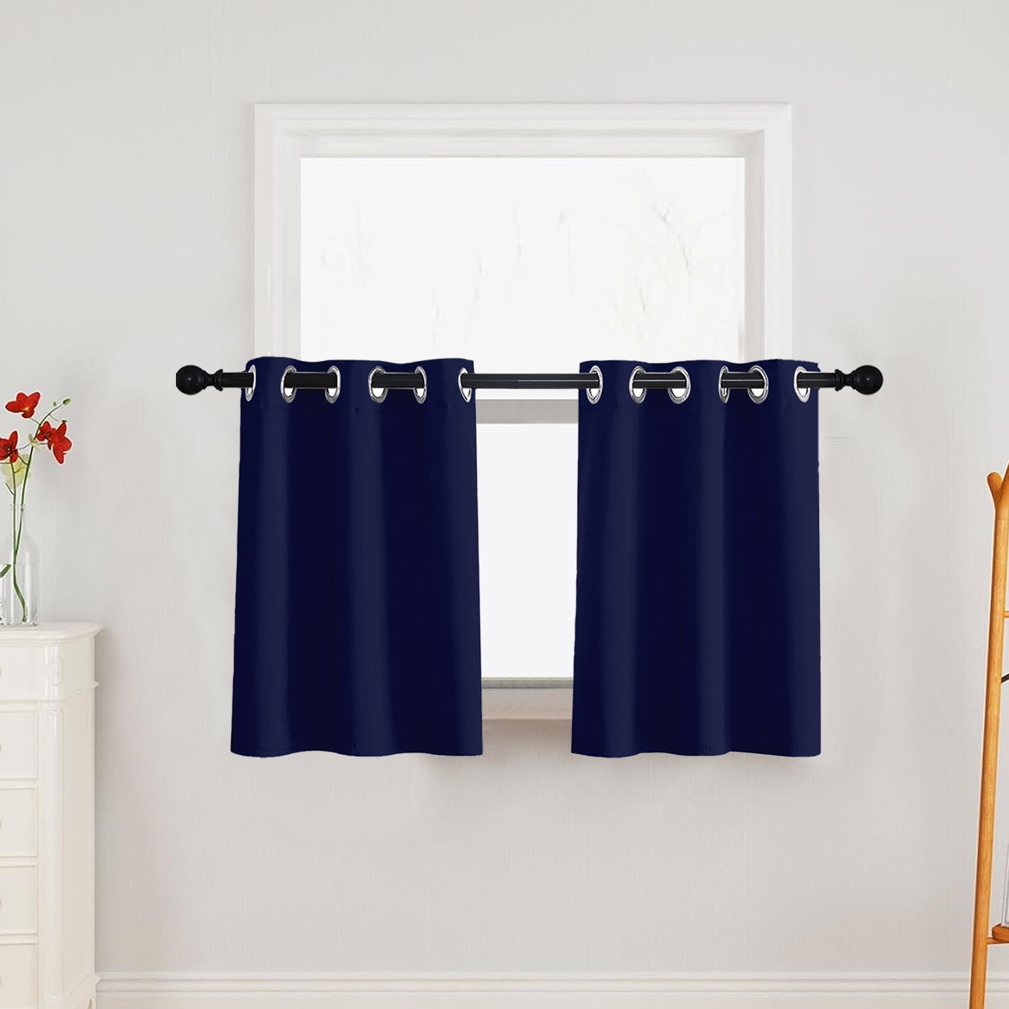 1 Panel High-precision Blackout Short Kitchen Curtains
