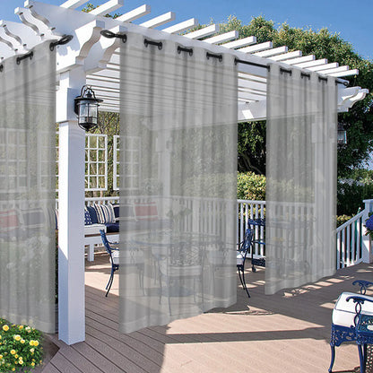 Wasserabweisende Outdoor Voile Gardine nach Maß · Larevia