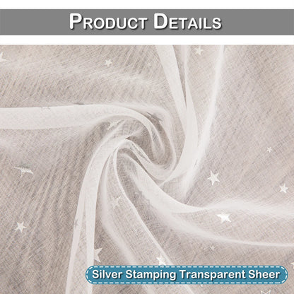 Star Kissed Window Drapes - Boho-Vorhänge für das Wohnzimmer