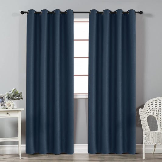 100% Blackout Curtains, 1 Panel, Blue, 100*130cm/134*160cm/134*210cm/134*245cm