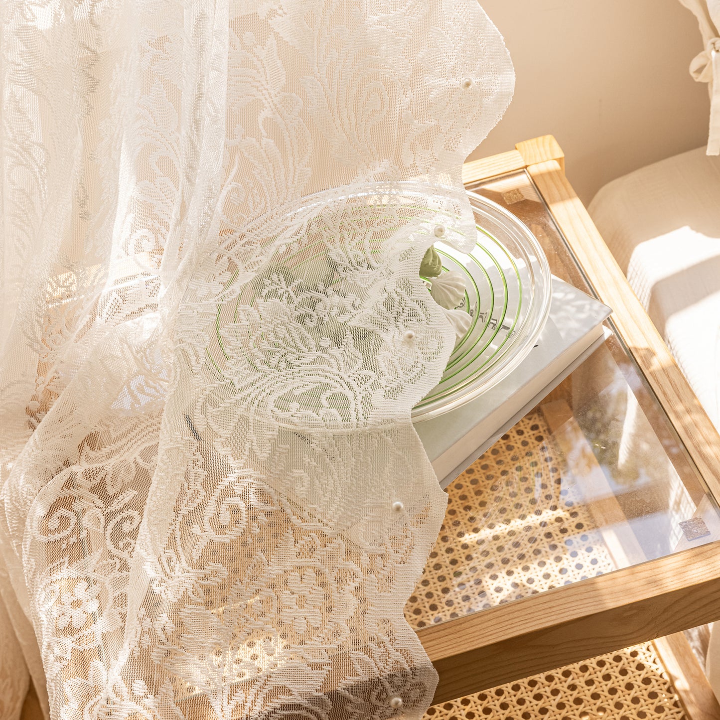Beaded gauze netting