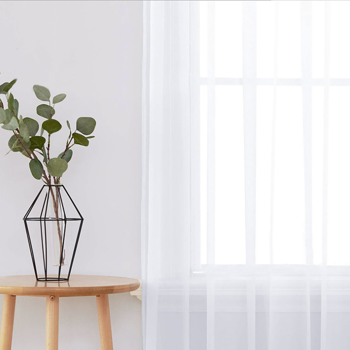 1 Panel Voile Sheer Curtain for Home Decor