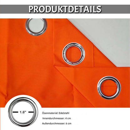 Rideau extérieur imperméable à œillets, protection thermique et occultant, 5 coloris