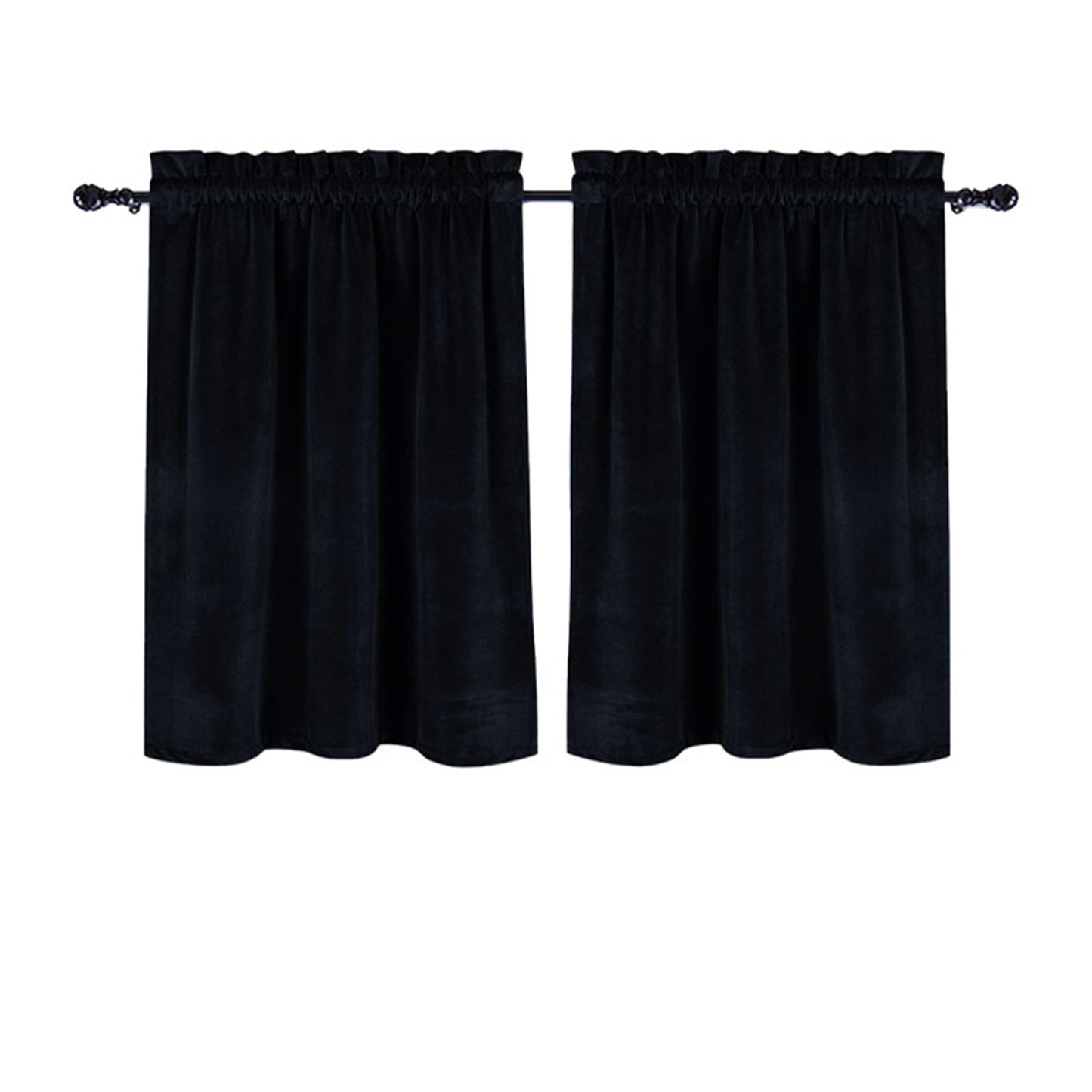 Velour Animal Print Curtains for Motorhomes and Caravans – Set of 2