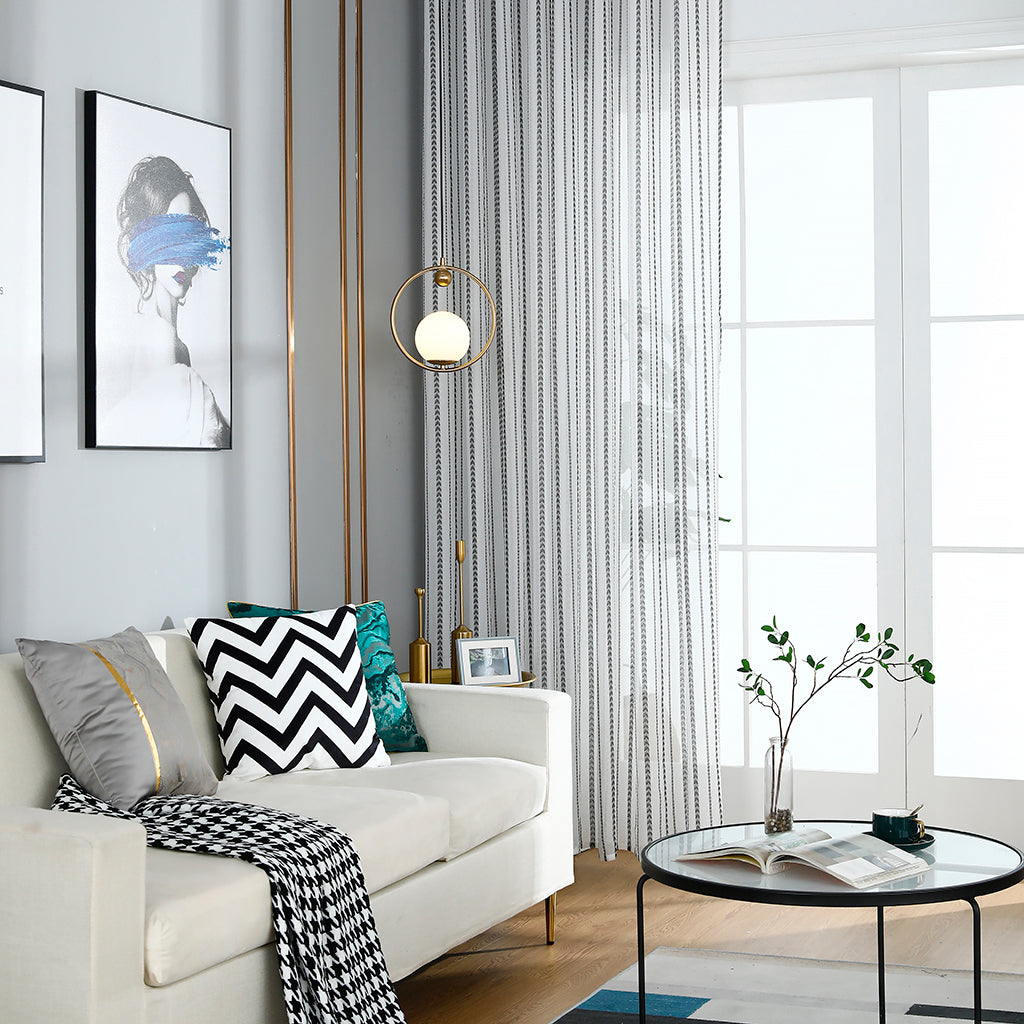 Sheer Curtains, 1 Panel, White, 100x130cm/100x250cm/140x260cm