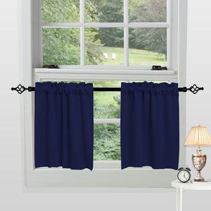 1 Panel Blackout Window Short Curtains