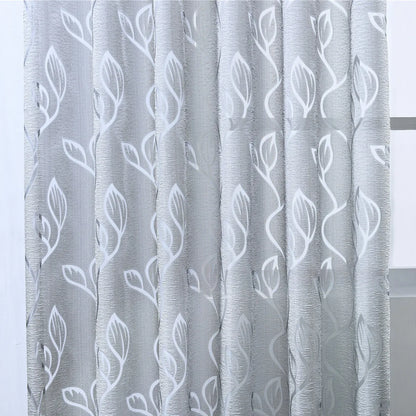 1 Panel Leaves Window Curtain Living Room Decor