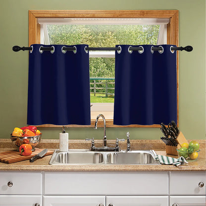 1 Panel High-precision Blackout Short Kitchen Curtains