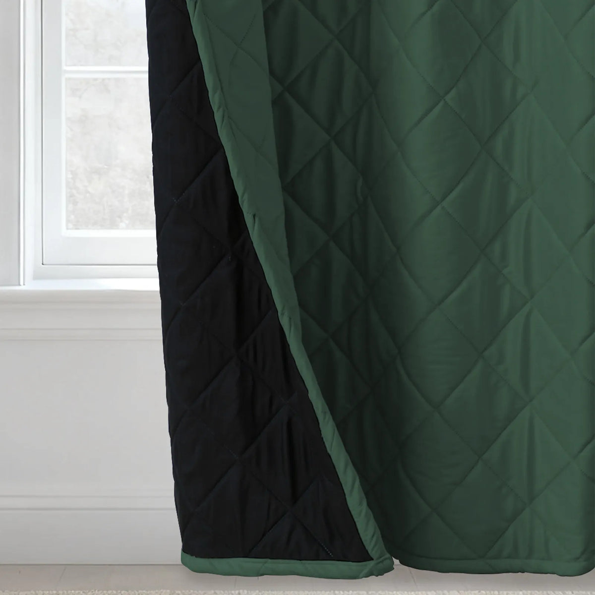 Rideau thermique en velours matelassé robuste - Velmira