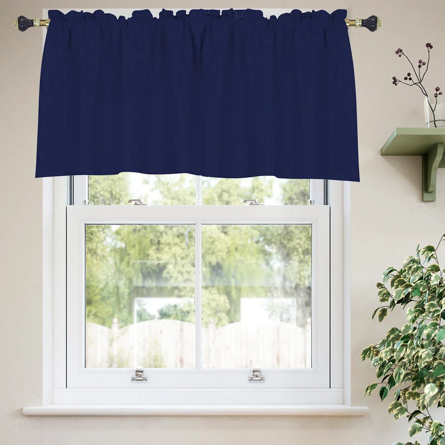 1 Panel Blackout Window Short Curtains
