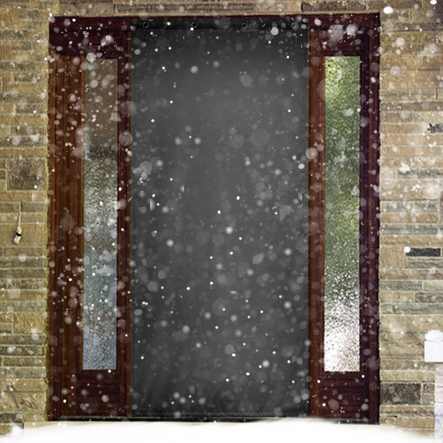 Heavy Outdoor Thermal Door Curtain Made to Measure · Gravento