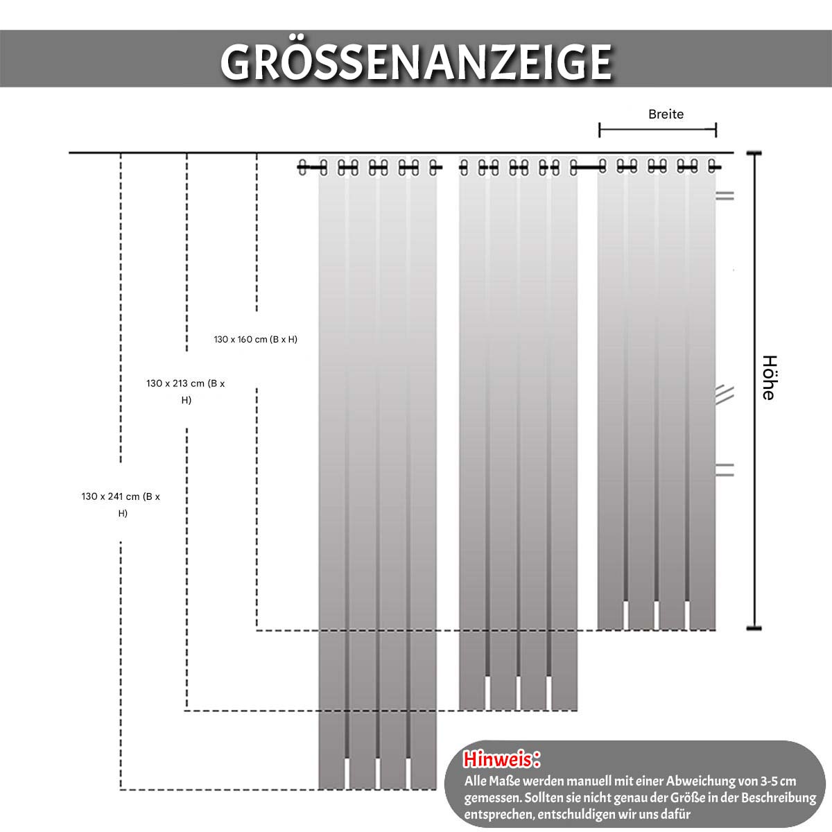Verdunkelungsvorhänge – 2er Set, Blickdicht mit Ösen
