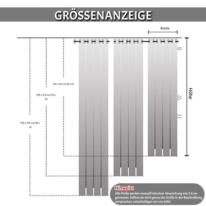 Verdunkelungsvorhänge – 2er Set, Blickdicht mit Ösen