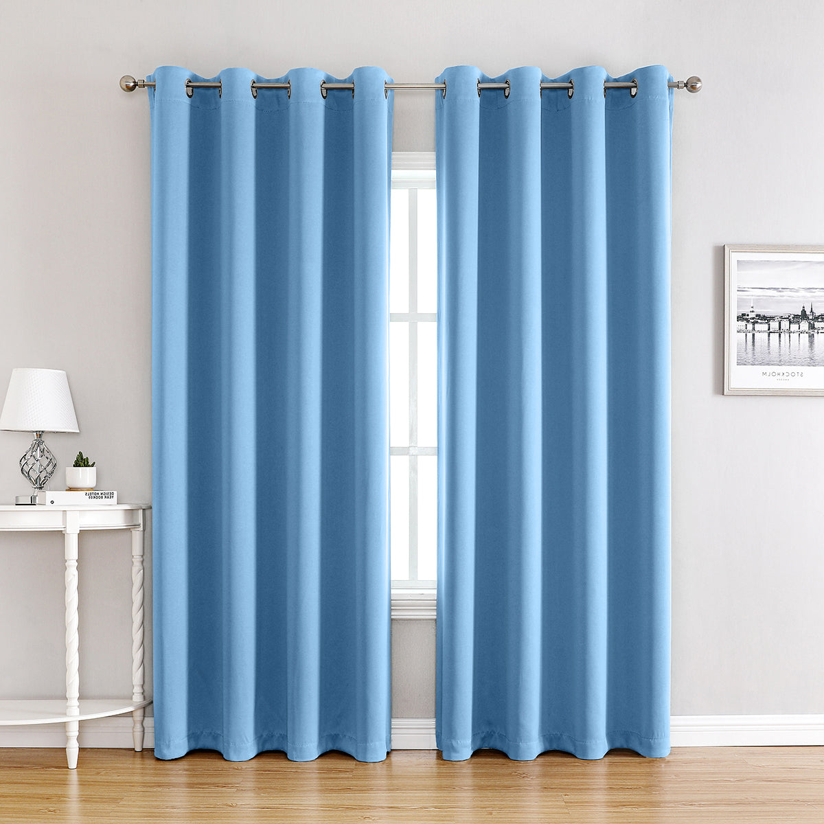 Verdunkelungsvorhang mit Ösen – Thermo, Blickdicht, 1/2 Panels