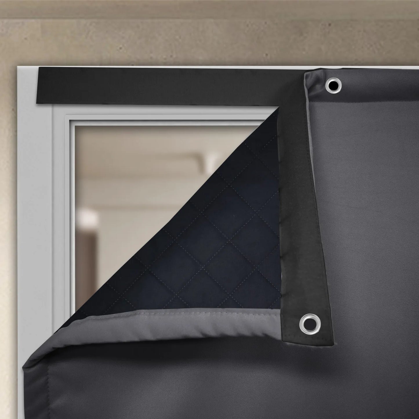 Heavy Outdoor Thermal Door Curtain Made to Measure · Gravento