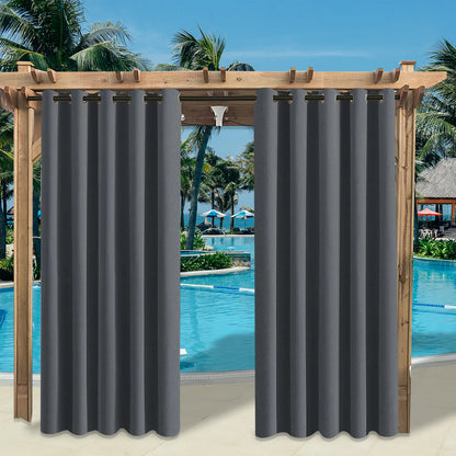 Extra breiter Outdoor Thermovorhang nach Maß · Norvanto
