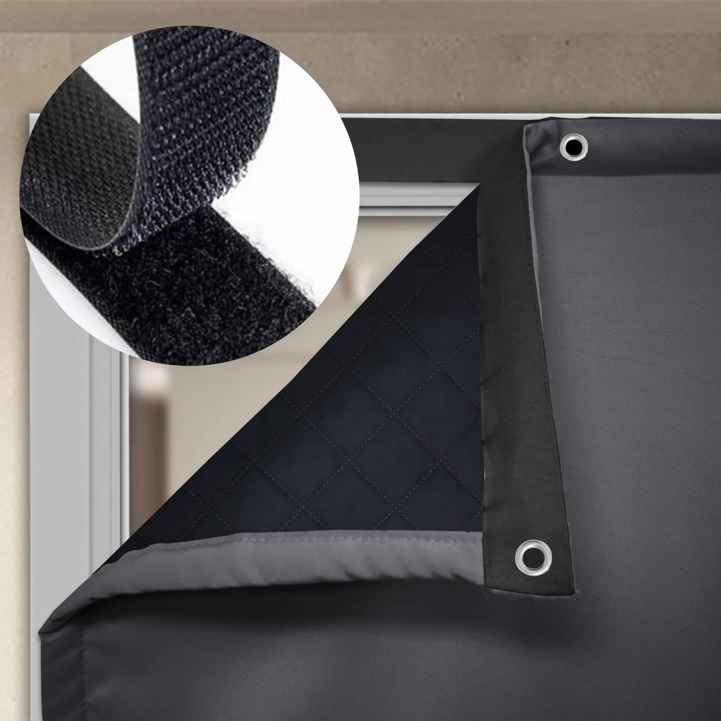 Heavy Outdoor Thermal Door Curtain Made to Measure · Gravento