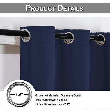 1 Panel High-precision Blackout Short Kitchen Curtains
