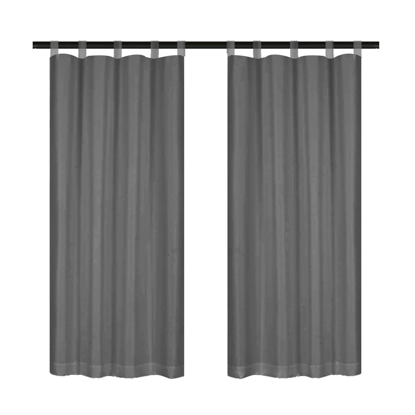Leichte Outdoor Voile Gardine nach Maß mit Klettaufhängung · Calvera