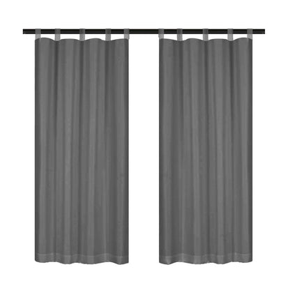 Leichte Outdoor Voile Gardine nach Maß mit Klettaufhängung · Calvera