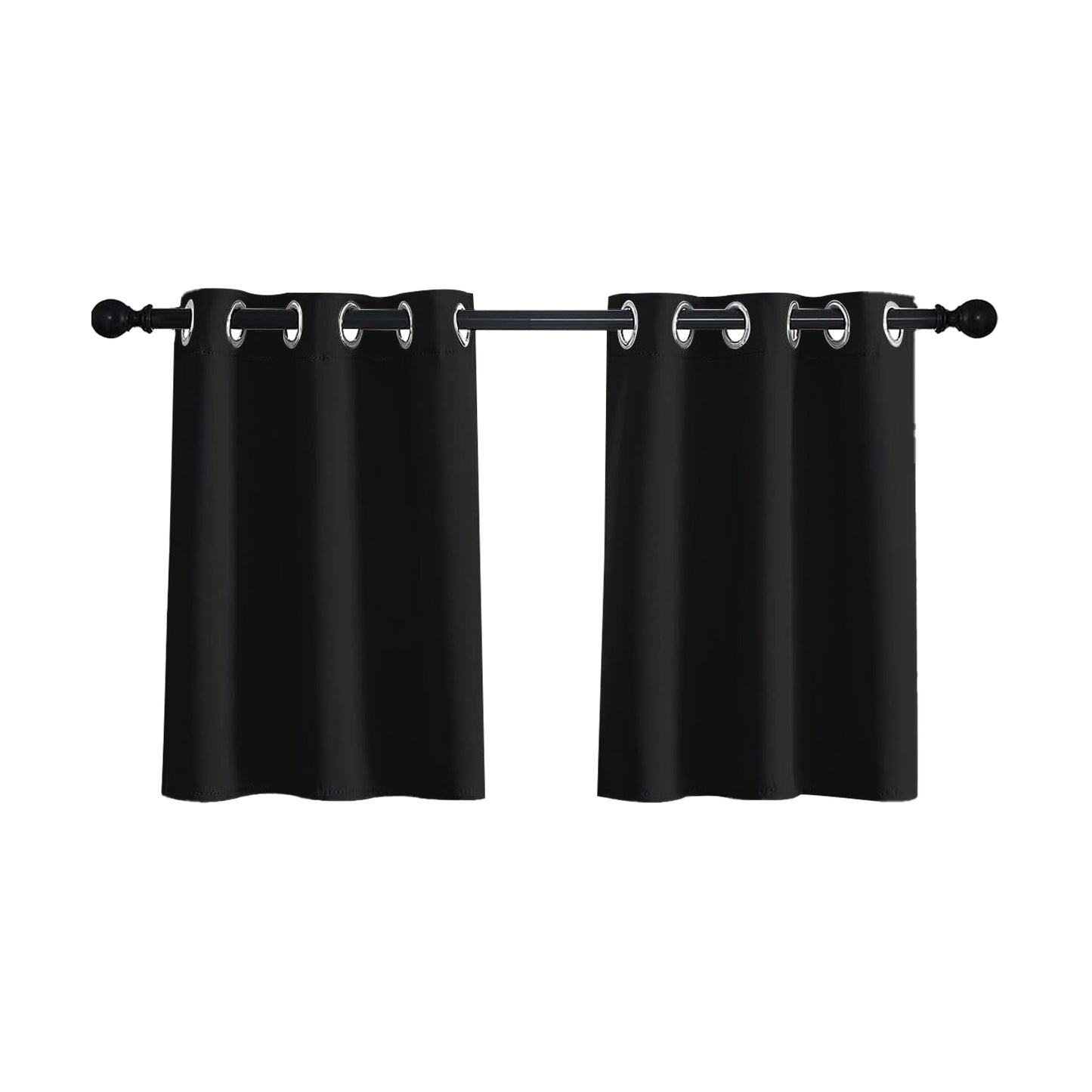 1 Panel High-precision Blackout Short Kitchen Curtains