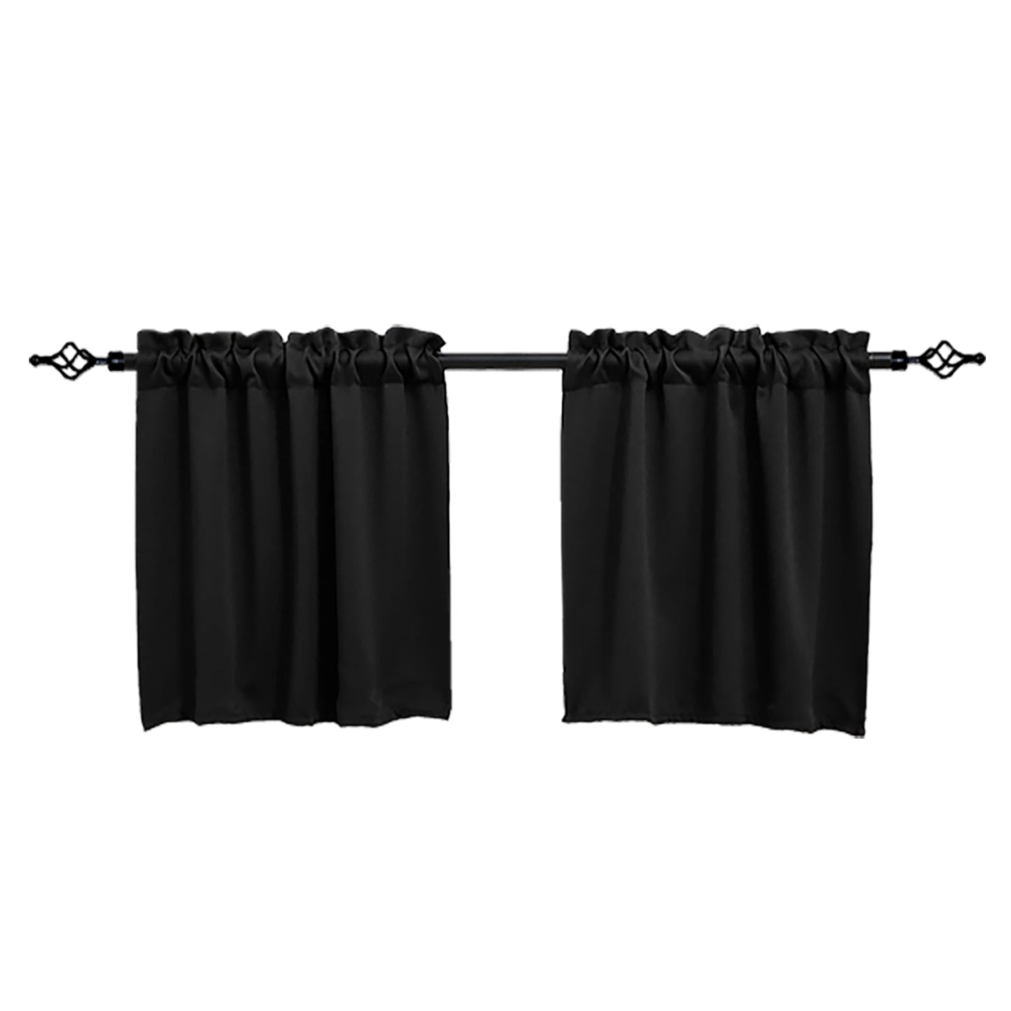 1 Panel Blackout Window Short Curtains