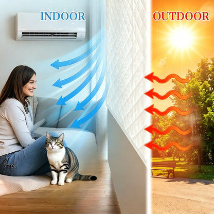 Rideau de fenêtre thermique sur mesure en tissu Oxford 3 couches avec velcro - Oxviora