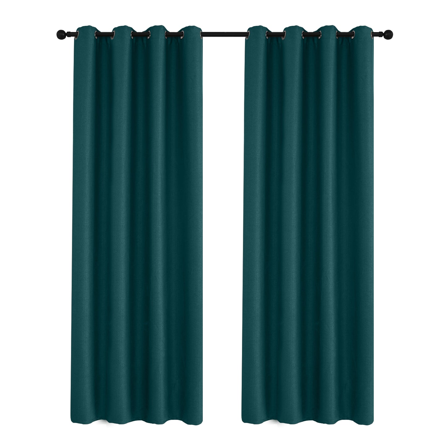Rideaux 100 % occultants, 1 panneau, vert, 100 x 130 cm/134 x 160 cm/134 x 210 cm/134 x 245 cm