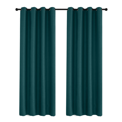 Rideaux 100 % occultants, 1 panneau, vert, 100 x 130 cm/134 x 160 cm/134 x 210 cm/134 x 245 cm