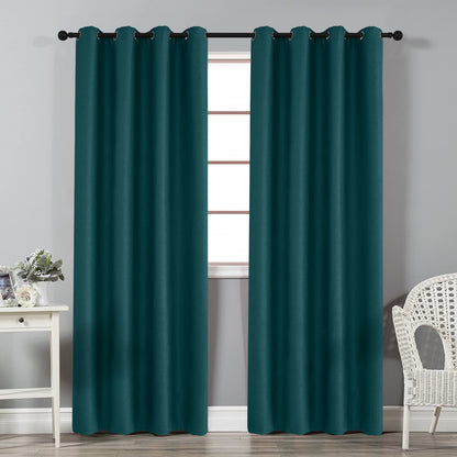 Rideaux 100 % occultants, 1 panneau, vert, 100 x 130 cm/134 x 160 cm/134 x 210 cm/134 x 245 cm