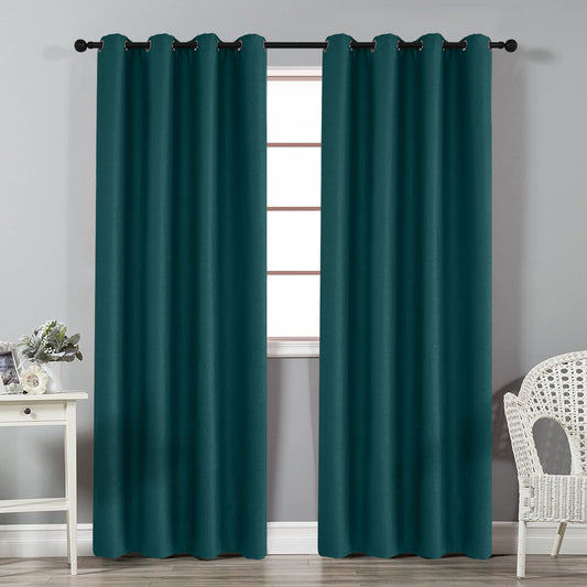 100% Blackout Curtains, 1 Panel, Green, 100*130cm/134*160cm/134*210cm/134*245cm