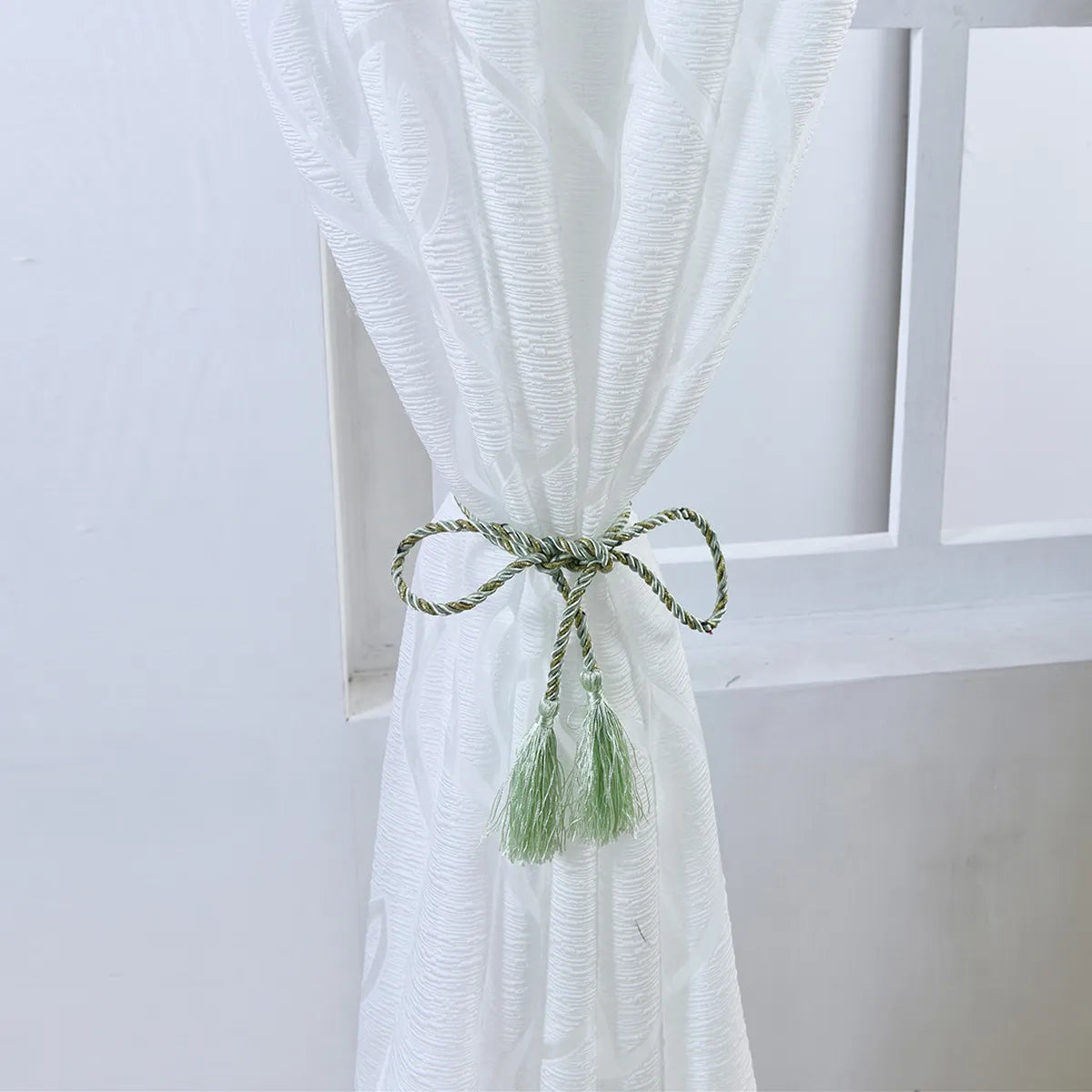 1 Panel Leaves Window Curtain Living Room Decor