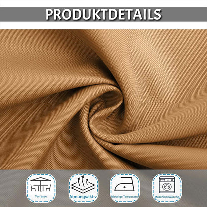 Rideau extérieur imperméable à œillets, protection thermique et occultant, 5 coloris