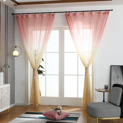 Rideaux transparents dégradés, 1 panneau, rose, 100 x 250 cm/140 x 260 cm