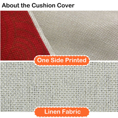 4er-Set Weihnachts-Kissenbezüge aus Leinen – Softe Dekokissen für Sofa und Bett (45×45 cm)