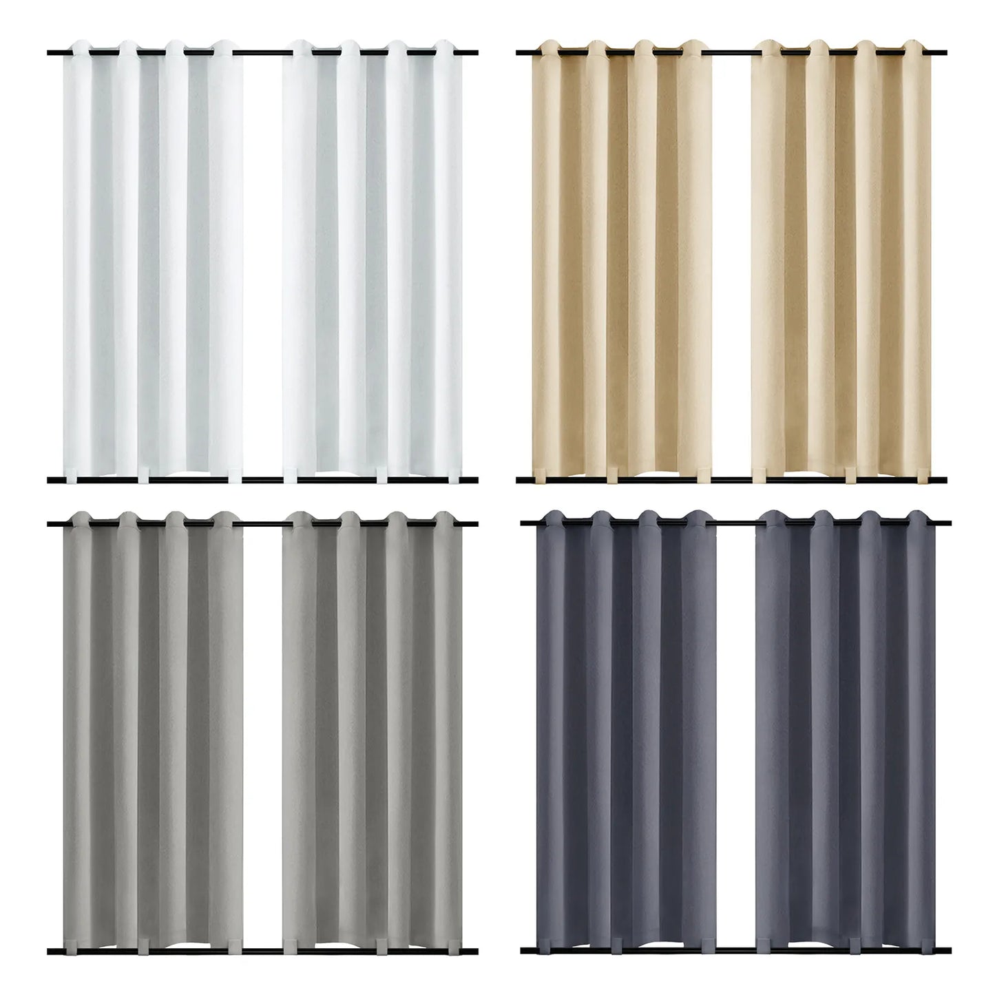 Wind-Resistant Outdoor Thermal Curtain Made to Measure · Corvella