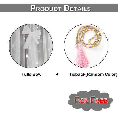 Double-Layer Curtains, 1 Panel, Gray, 132x160cm/132x213cm/132x243cm