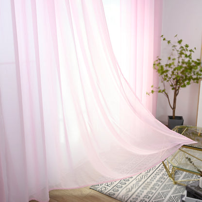 Rideaux transparents en mousseline de soie, 1 panneau, rose, 140 x 145 cm/140 x 225 cm/140 x 265 cm
