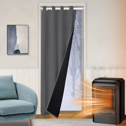 Soundproof and thermal insulating outdoor curtain made to measure · Arctivon