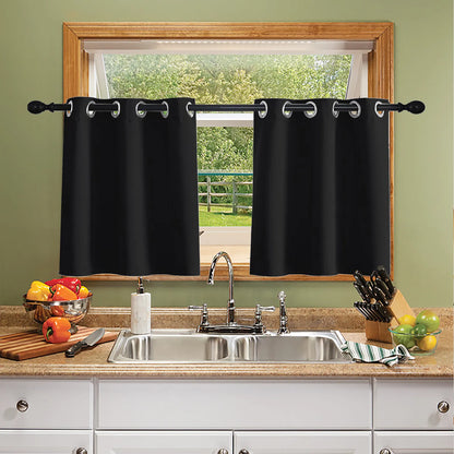 1 Panel High-precision Blackout Short Kitchen Curtains