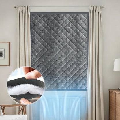 Rideau de fenêtre thermique sur mesure en tissu Oxford 3 couches avec velcro - Oxviora