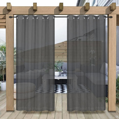 Wasserabweisende Outdoor Voile Gardine nach Maß · Larevia