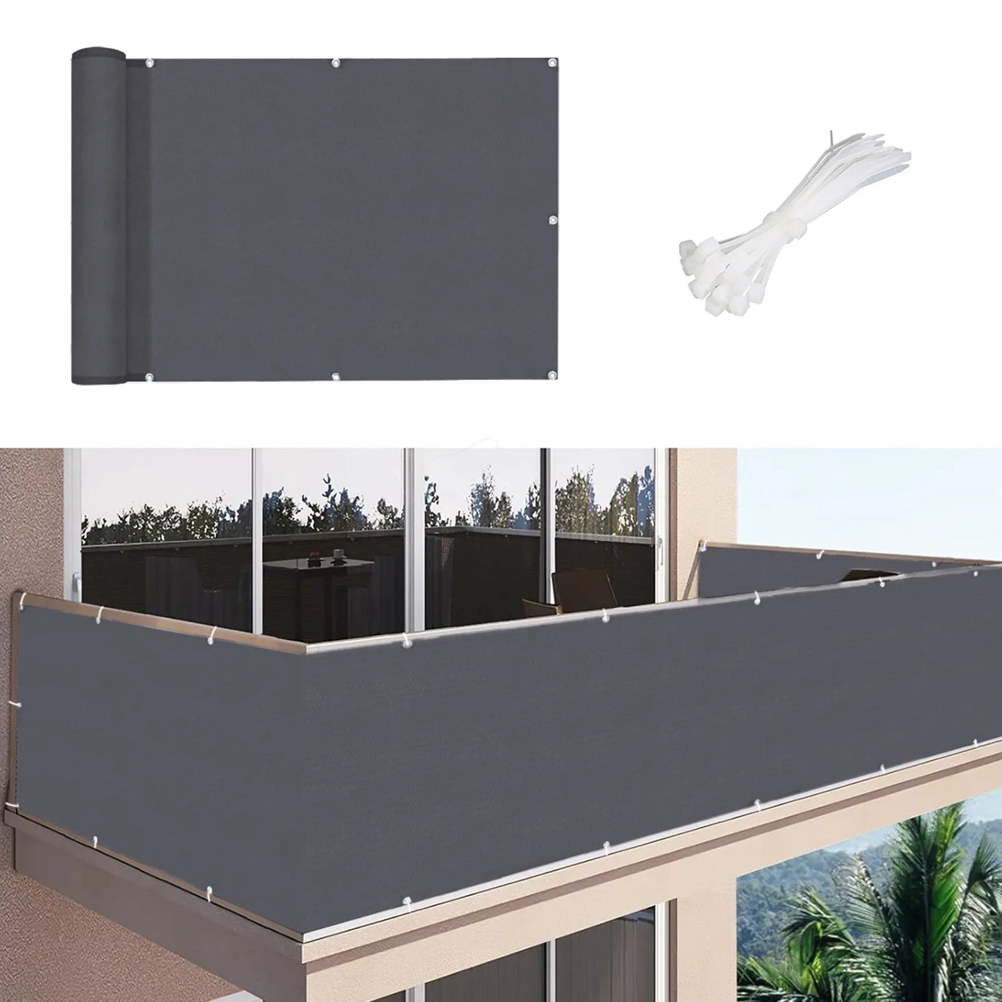 Outdoor Balkon Sichtschutzvorhang nach Maß · Ravello