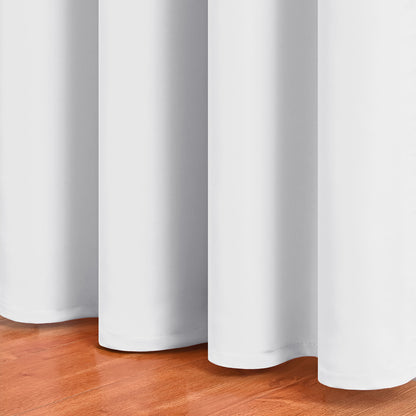 Pom Pom Blackout Curtains, 1 Panel, White, 132*160cm/132*183cm/132*214cm