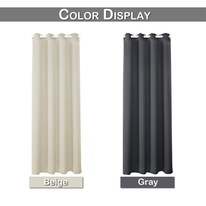 Steppvorhang Schwergewebe – 100 % Blackout, Thermo, 1/2 Panels