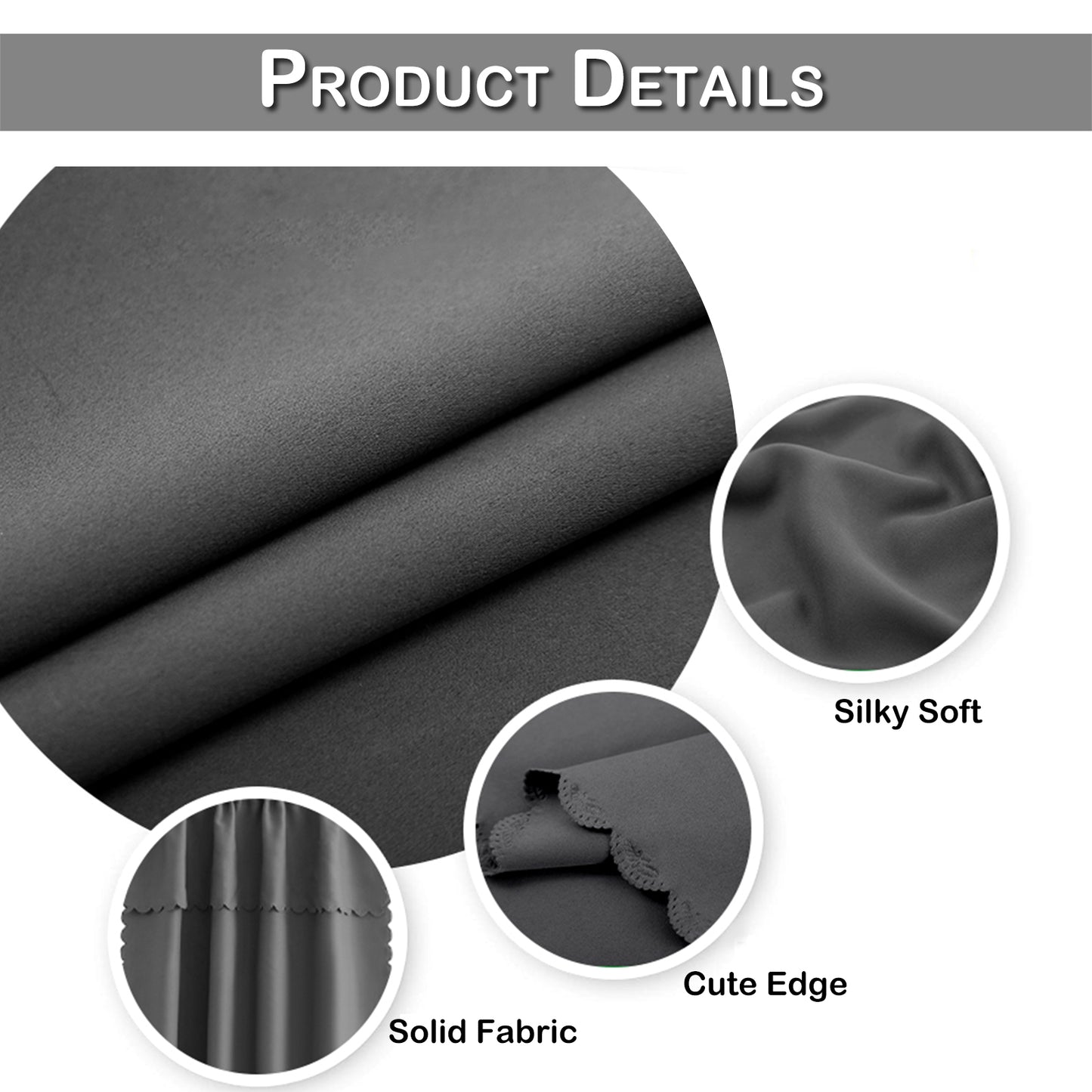 1 Panel Privacy Thermal Blackout Window Short Curtains