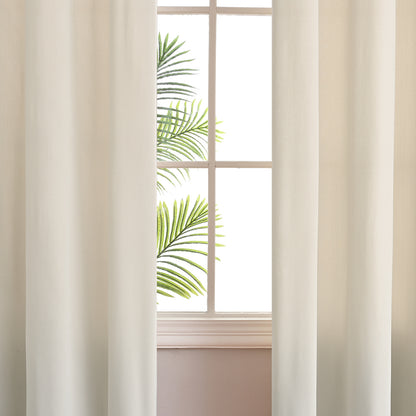 Frosted Fleece Curtains, 1 Panel, Beige, 132*164cm/132*214cm/132*241cm