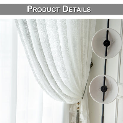 Rideaux transparents Firework, 1 panneau, blanc, 132*160cm/132*183cm/132*213cm/132*244cm
